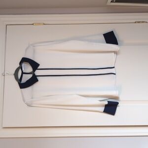 Piaza Italia white sheer blouse